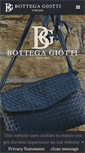 Mobile Screenshot of bottegagiotti.com